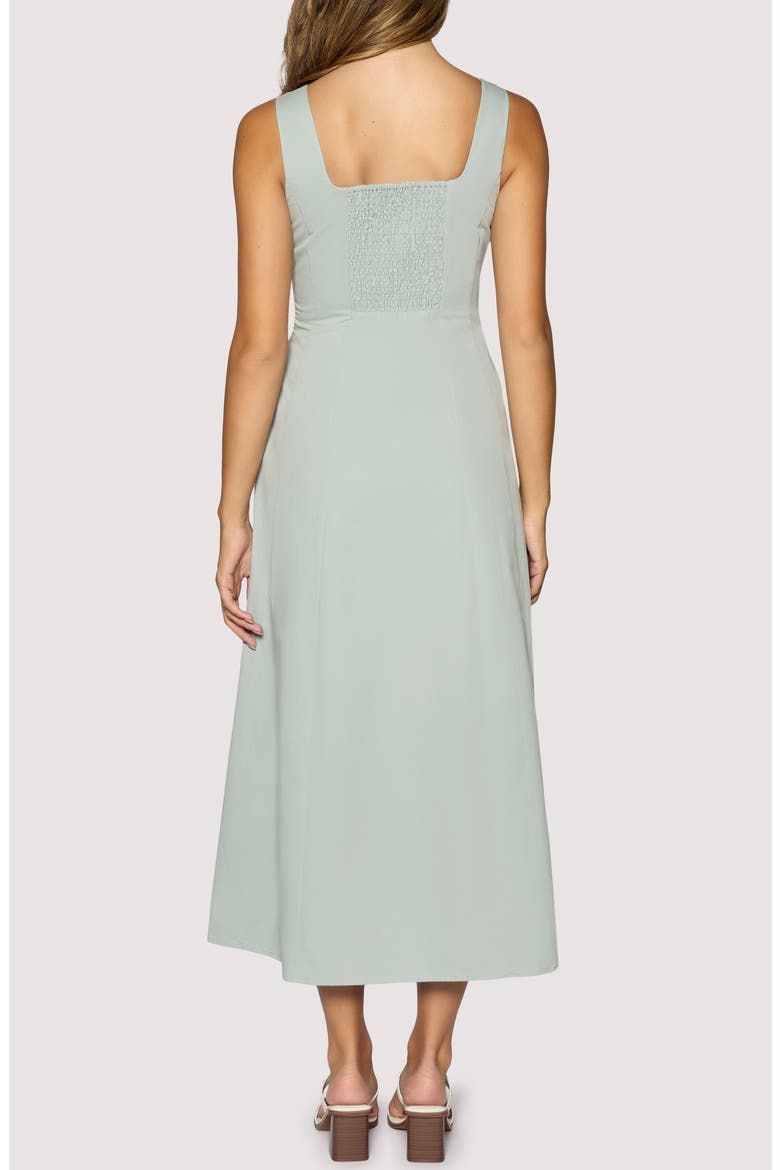 Vista Marina Cotton Maxi Dress, Alternate, color, DUSTY BLUE