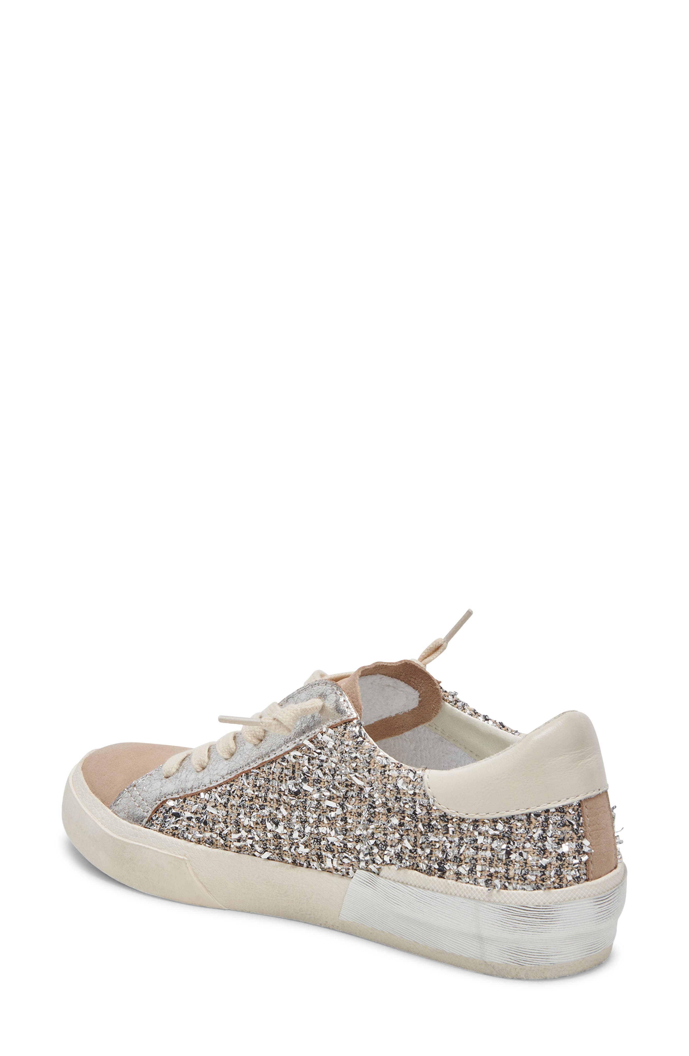 Zina Sneaker, Alternate, color, DK SILVER MULTI WOVE