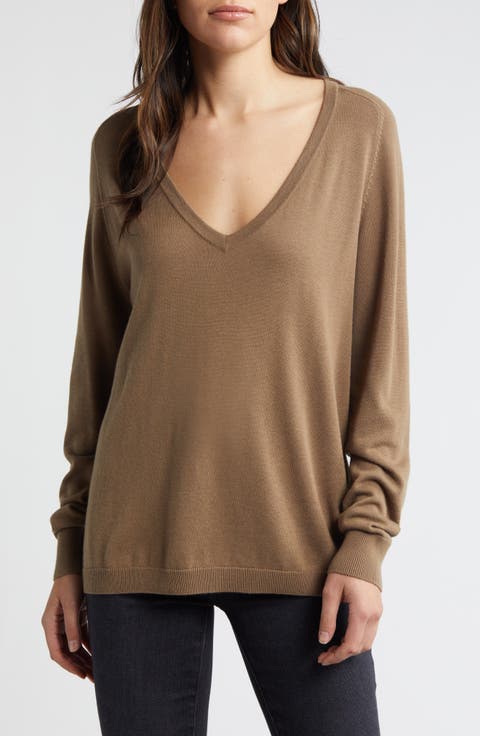 Relaxed V-Neck Sweater