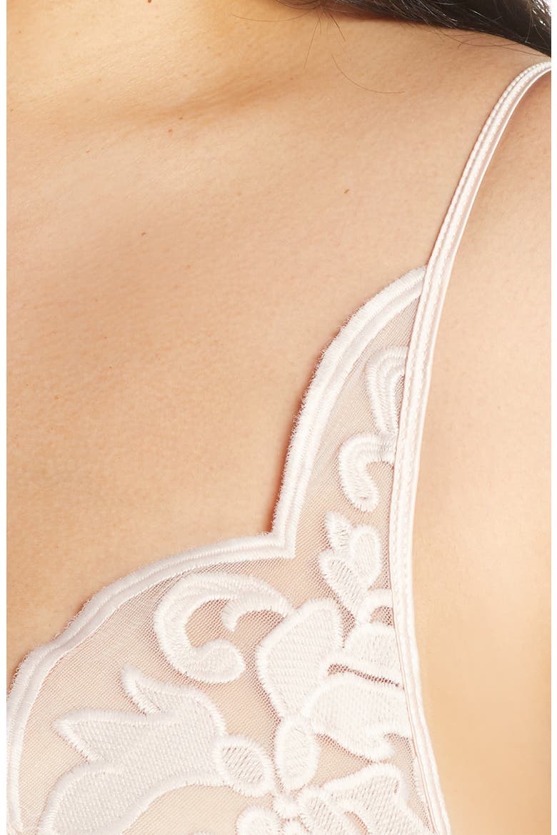 Lyla Embroidered Lace Teddy, Alternate, color, SILVER PEONY