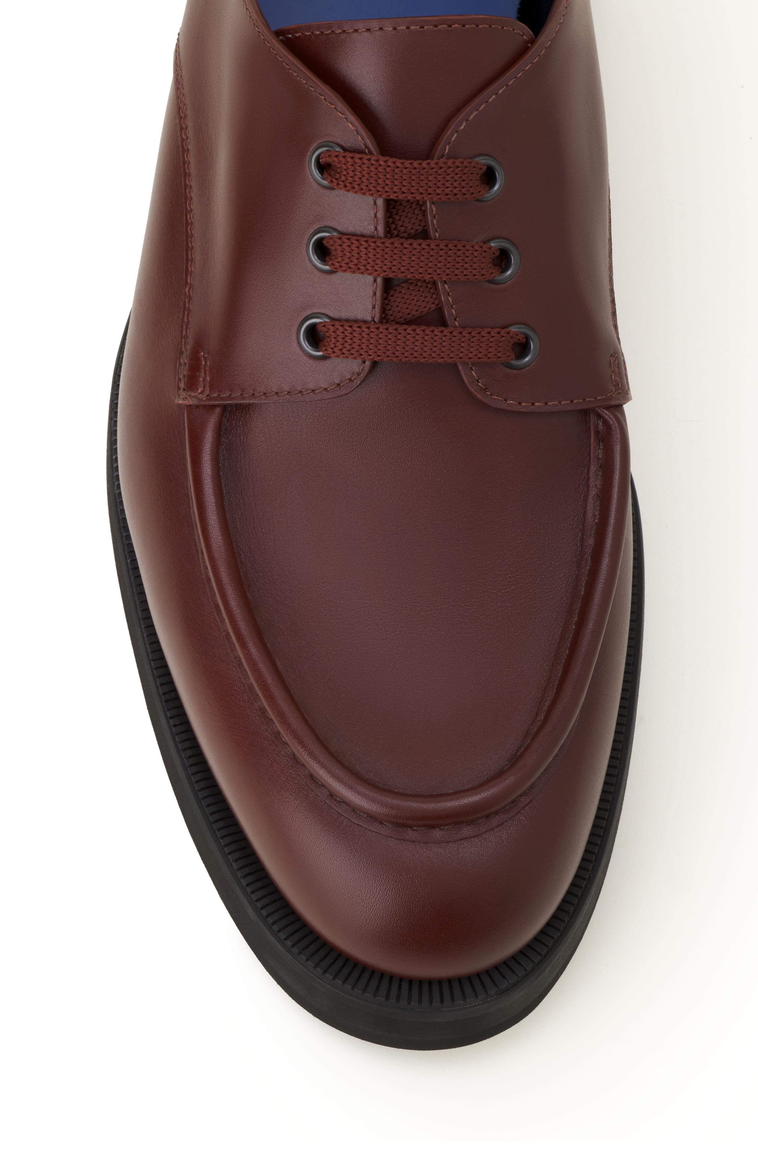Derby Shoes In Soft Leather, Alternate, color, Brown