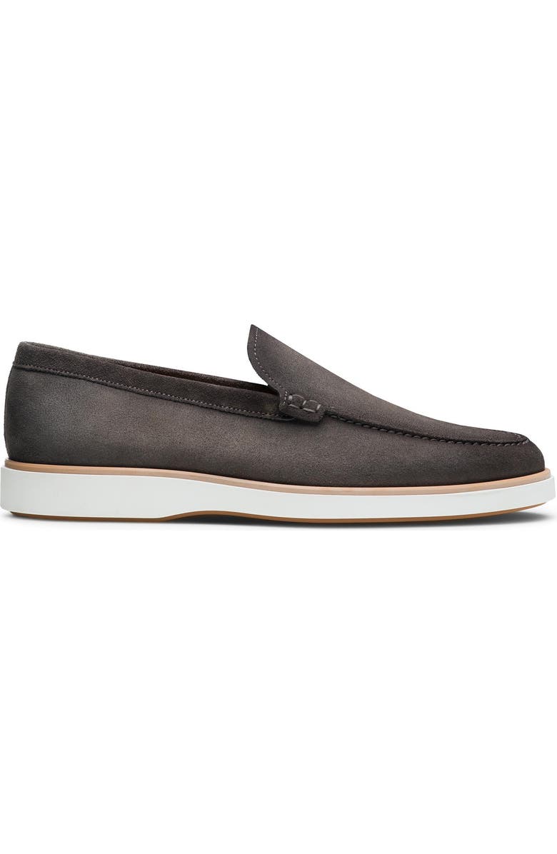 Magnanni Lourenco Loafer, Alternate, color, Grey Suede
