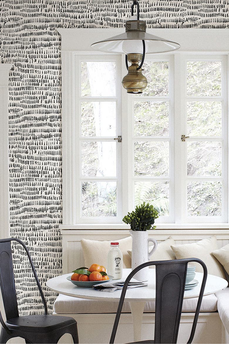 Kylver Peel and Stick Wallpaper, Alternate, color, GREY