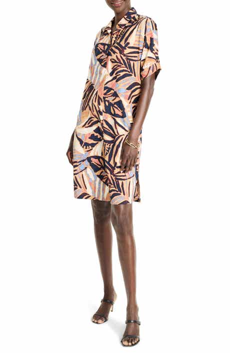 NIC+ZOE Devon Terracotta Garden Shift Dress