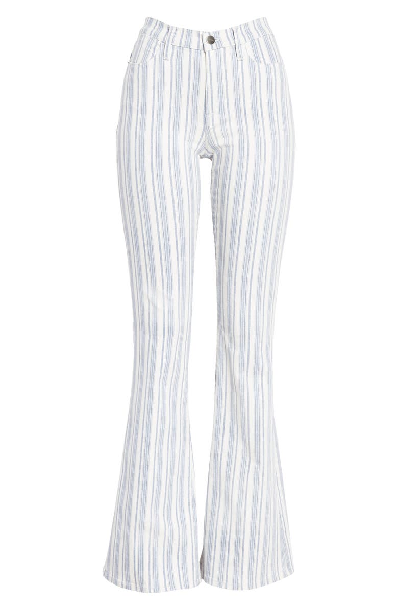FRAME Le High Flare Surfer Stripe High Waist Jeans, Alternate, color, 