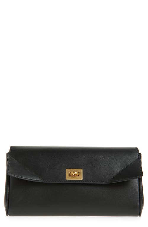 Balenciaga Buckle Front Pocket Rectangular Wallet In 1000 Black
