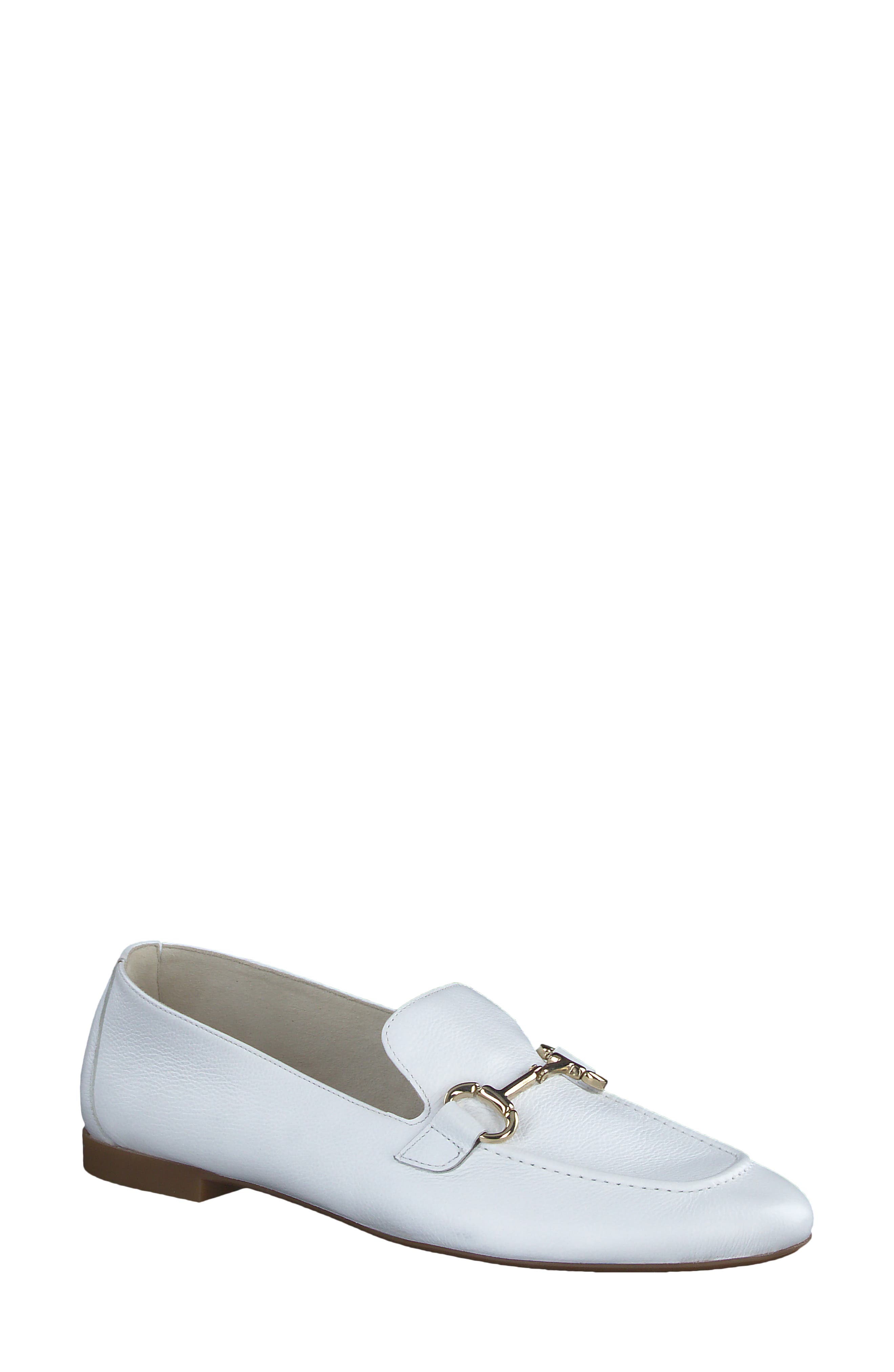 Daphne Flat, Main, color, WHITE LEATHER