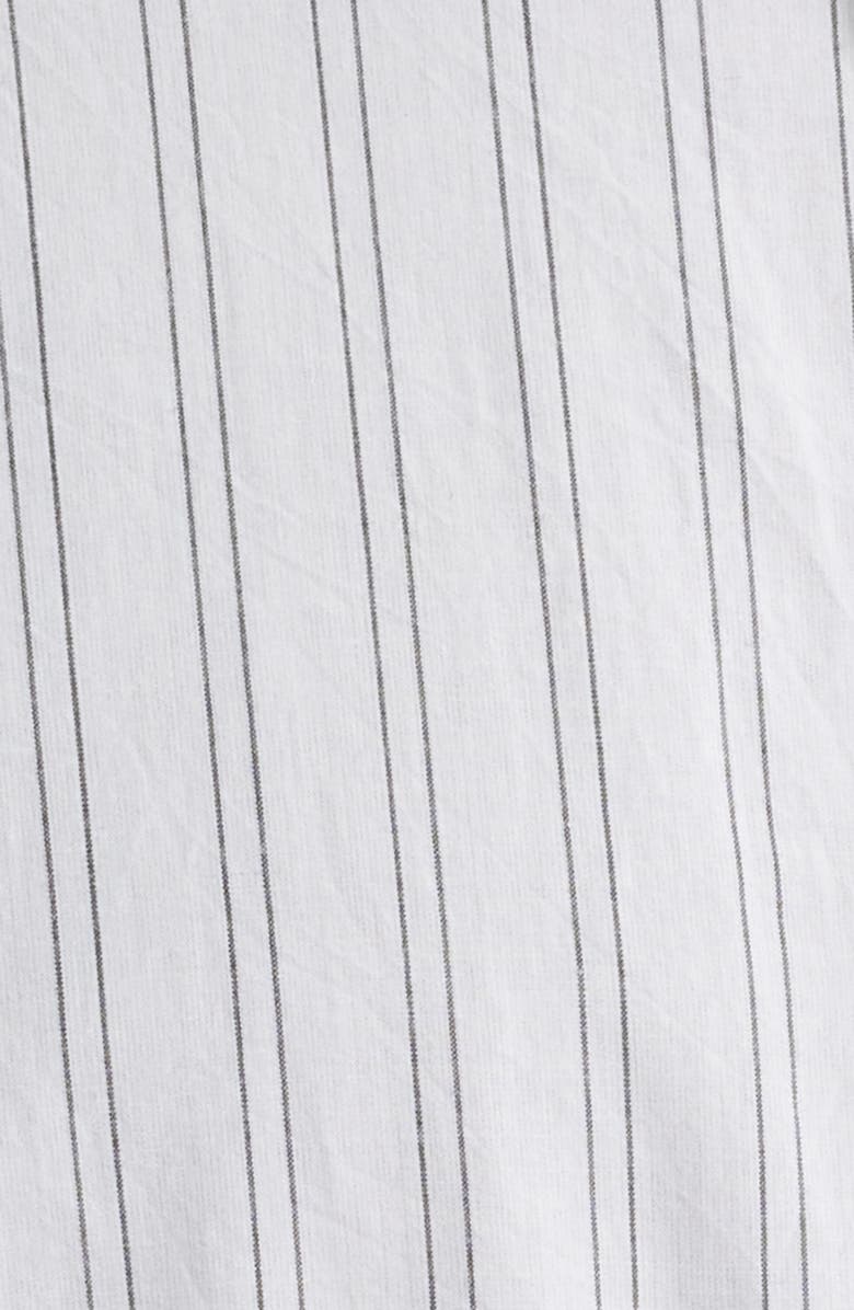 Obey Faro Pinstripe Cotton Button-Up Shirt, Alternate, color, White Multi