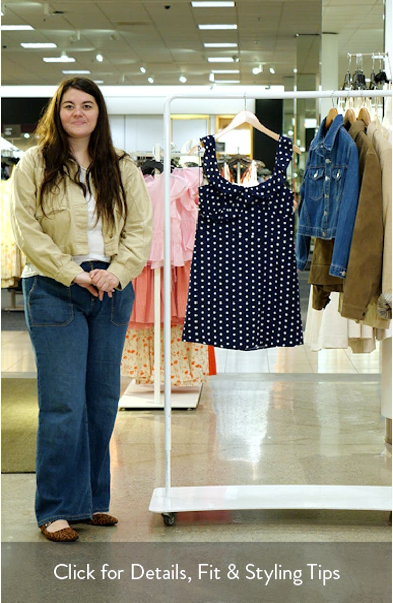 Ebont Polka Dot Ruffle Minidress, sales video thumbnail