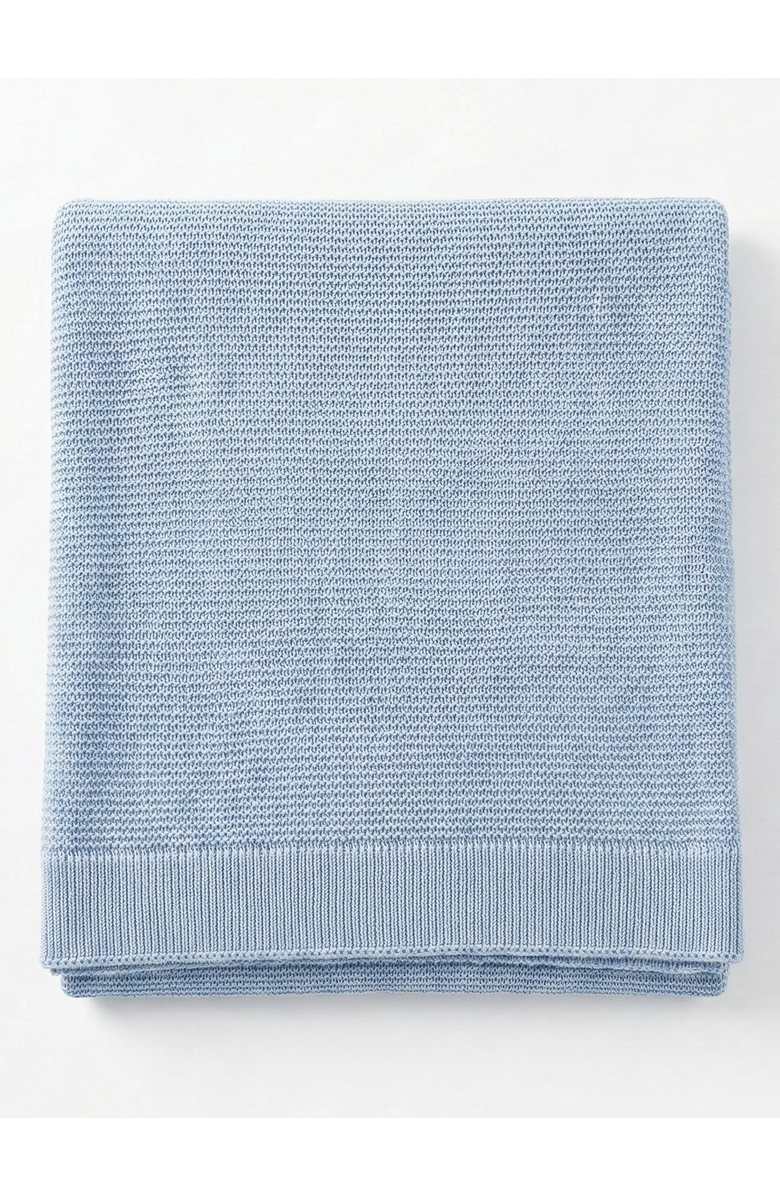 Anaya Harbor Knit Throw, Main, color, Coastal Blue