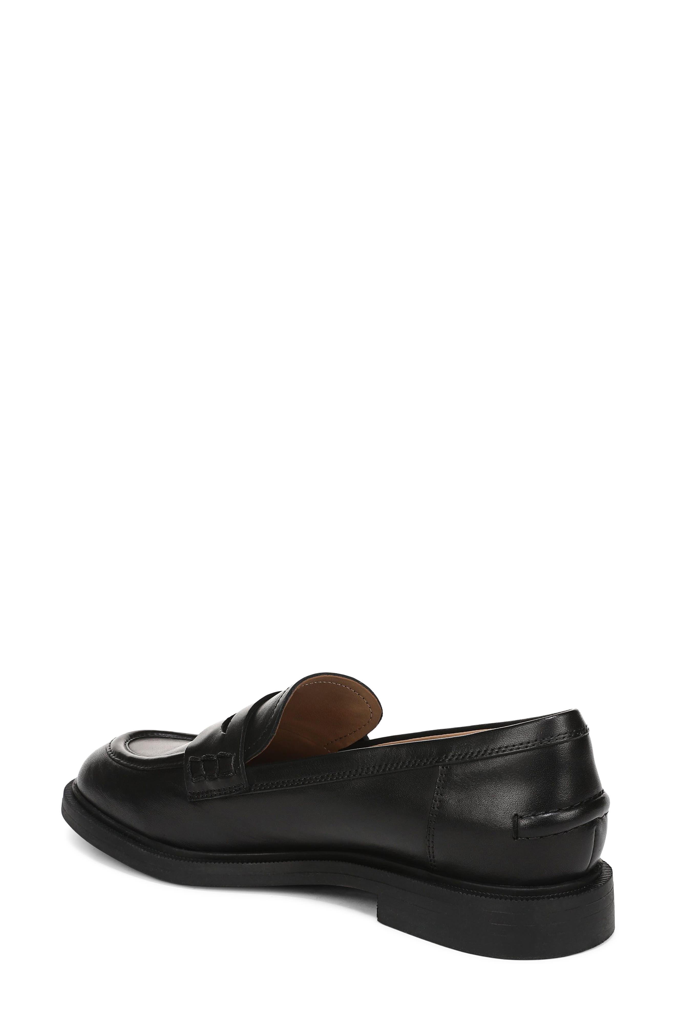 Enya Leather Loafer, Alternate, color, BLACK