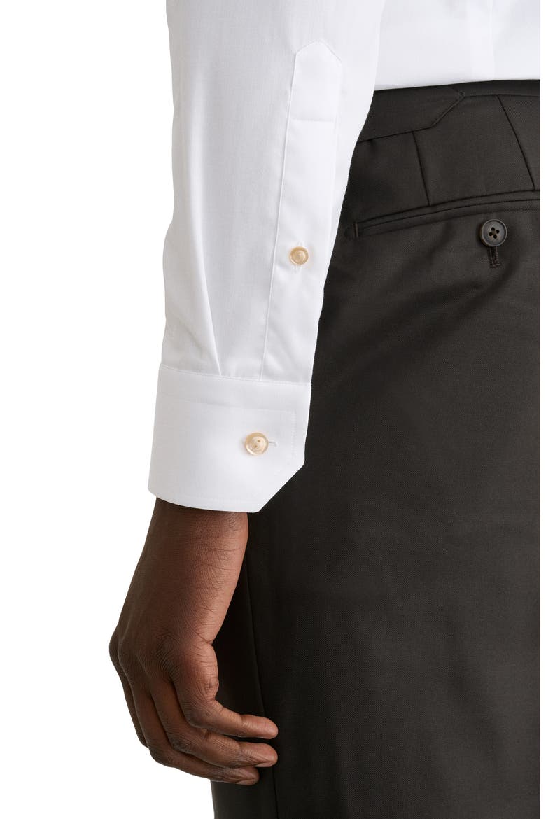 Contemporary Fit Geometric Detail Shirt, Alternate, color, WHITE