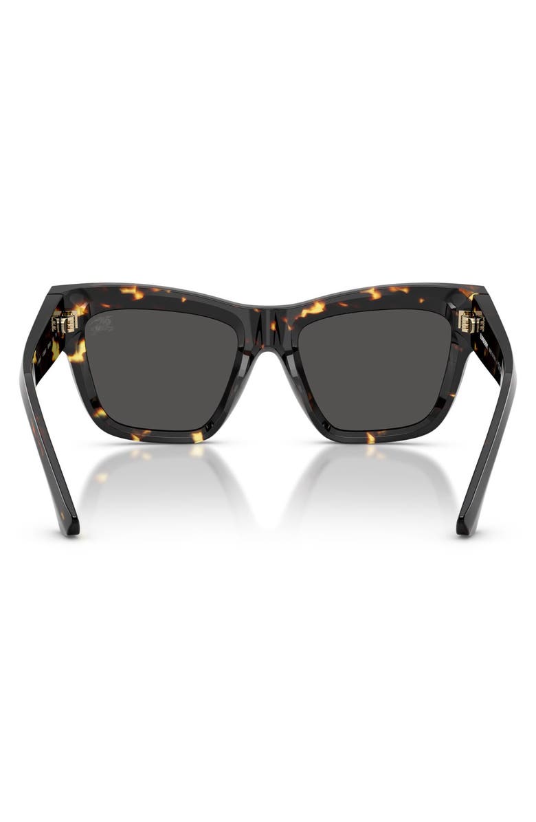 Burberry 53mm Square Sunglasses, Alternate, color, Yellow Havana