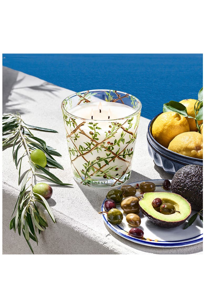 Santorini Olive & Citron Scented 3-Wick Candle (Limited Edition), Alternate, color, NO COLOR