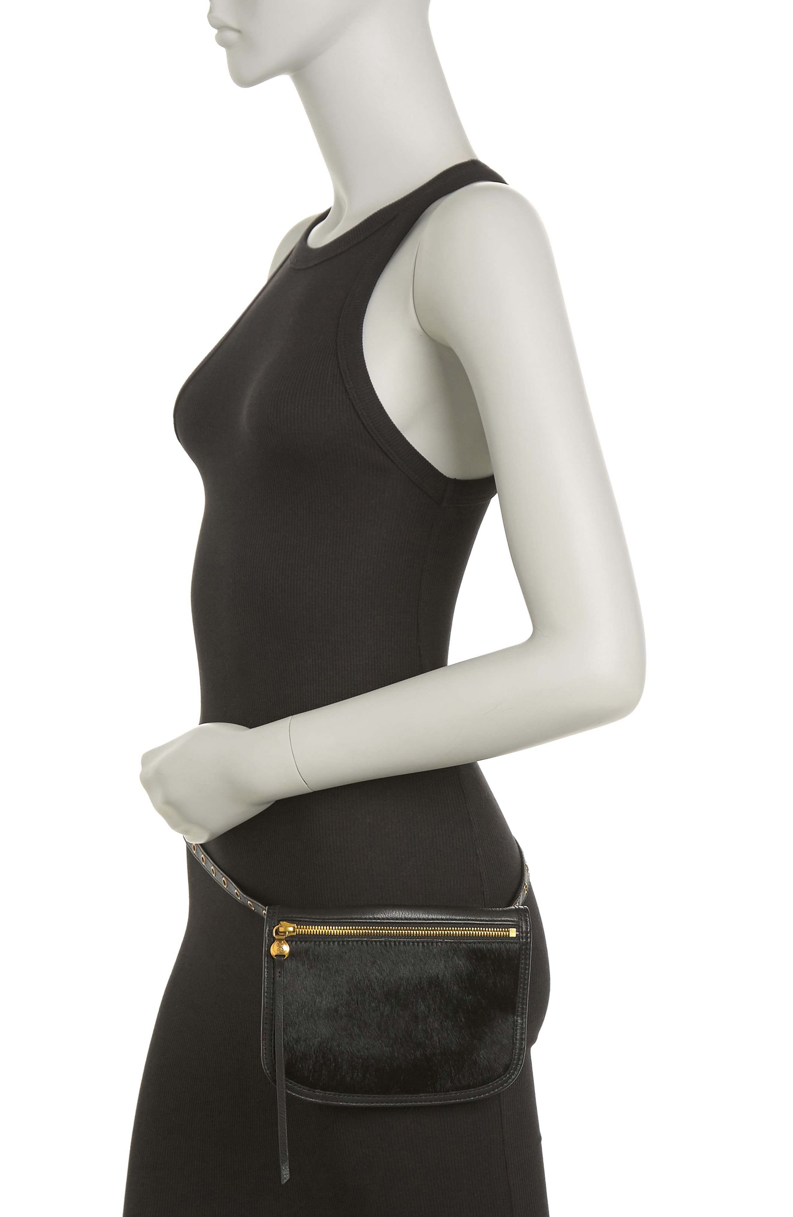HOBO Saunter Genuine Calf Hair Belt Bag, Alternate, color, 