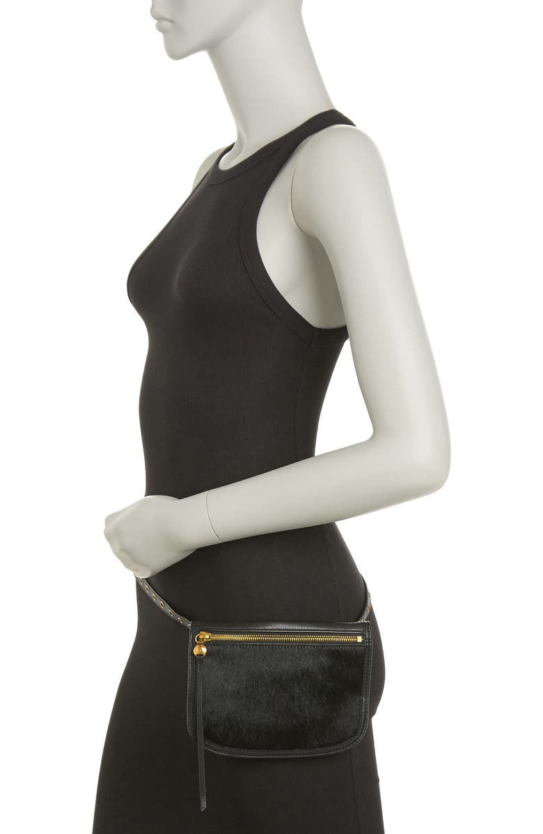 HOBO Saunter Genuine Calf Hair Belt Bag, Alternate, color,