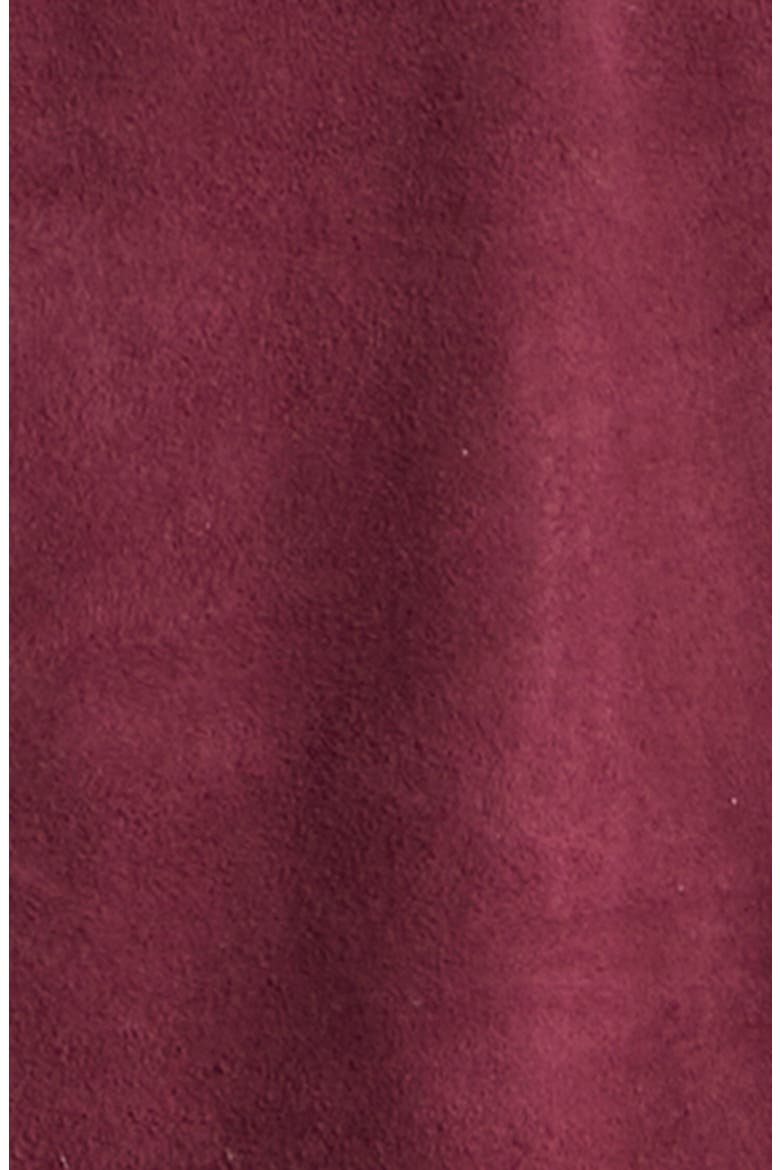 Martini Suede Button-Up Shirt, Alternate, color, F0130 MELANZANA SCURISSIMO