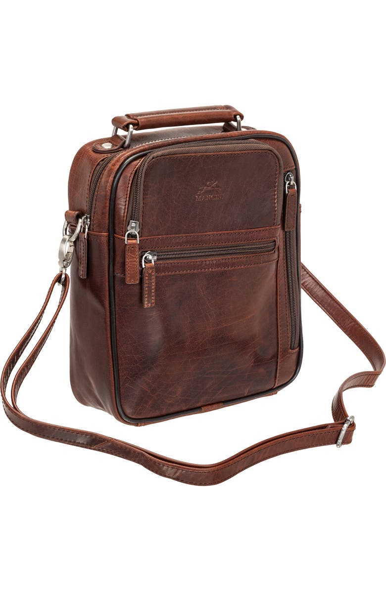 Mancini Buffalo Large Crossbody Bag, Alternate, color, Brown