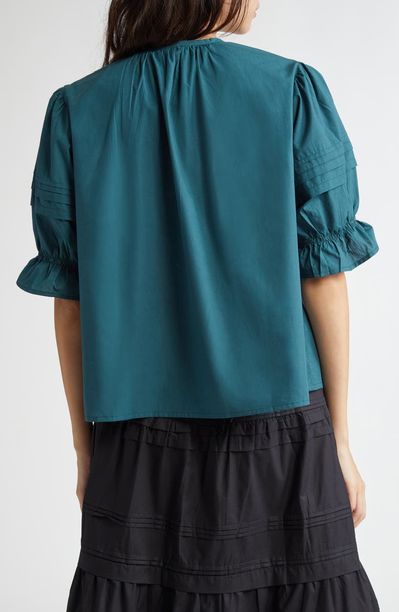 MILLE Fayette Cotton Button-Up Top, Alternate, color, 