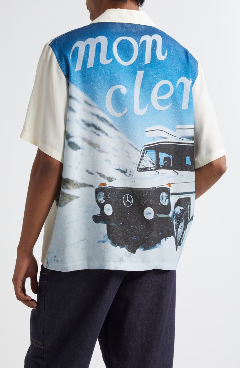 Moncler Genius x Mercedes-Benz By Nigo Print Camp Shirt, Alternate, color, 