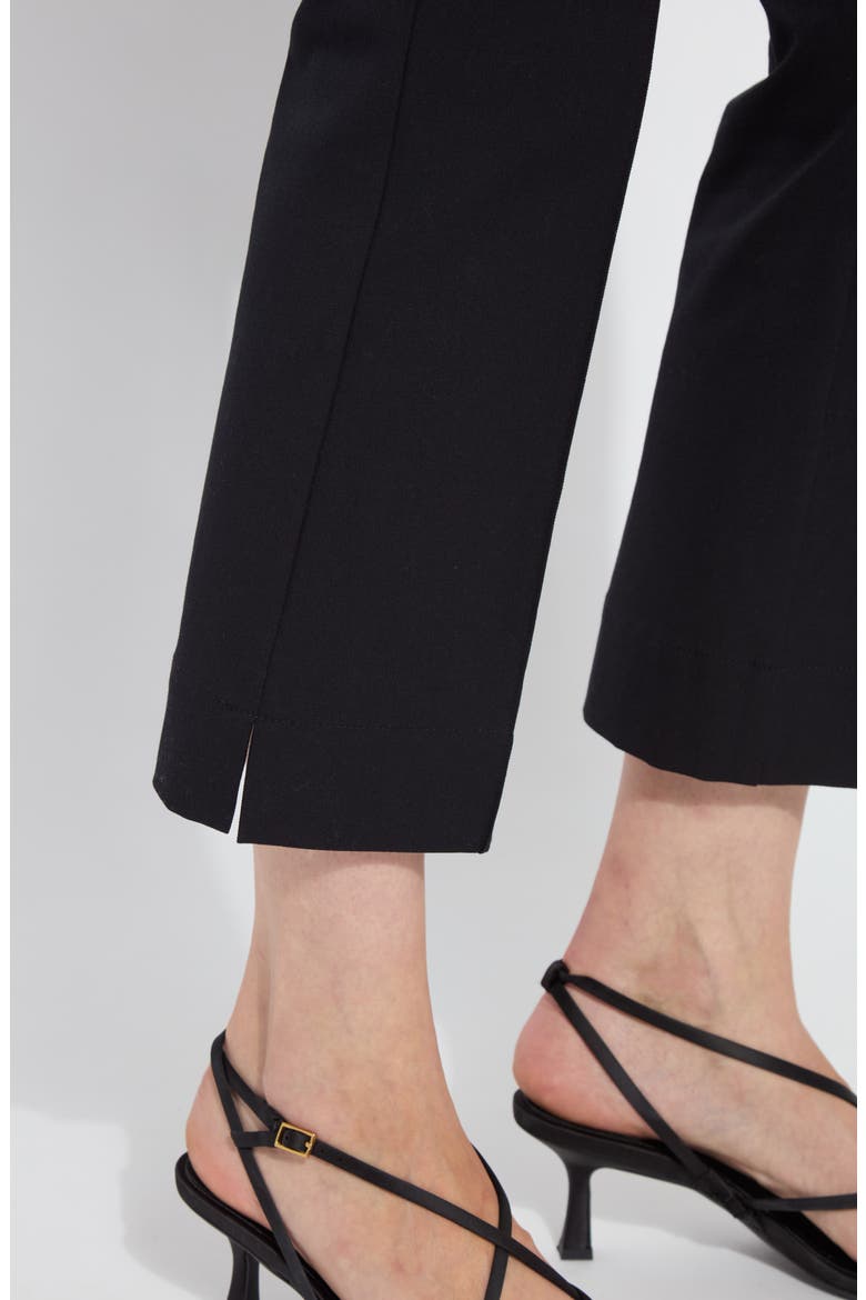 Amanda Pocket Crop Bootcut Pants, Alternate, color, BLACK