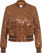 Maison Common Embroidered Leo Bomber Jacket