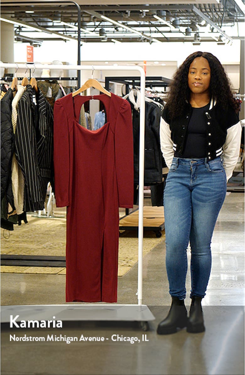 Back Cutout Long Sleeve Midi Dress, sales video thumbnail