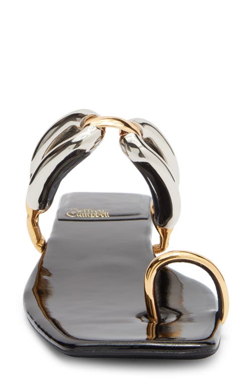 Jeffrey Campbell Guilded Slide Sandal In Multi