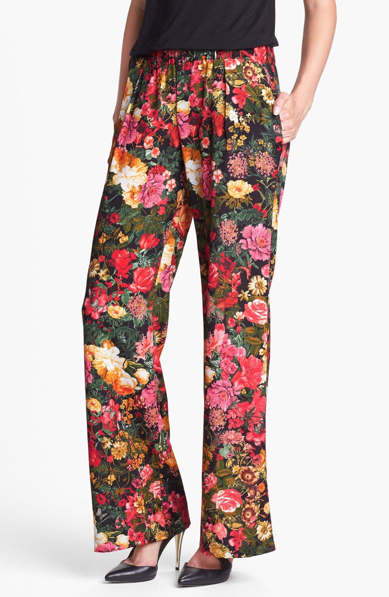 WAYF Print Wide Leg Pants, Main, color,