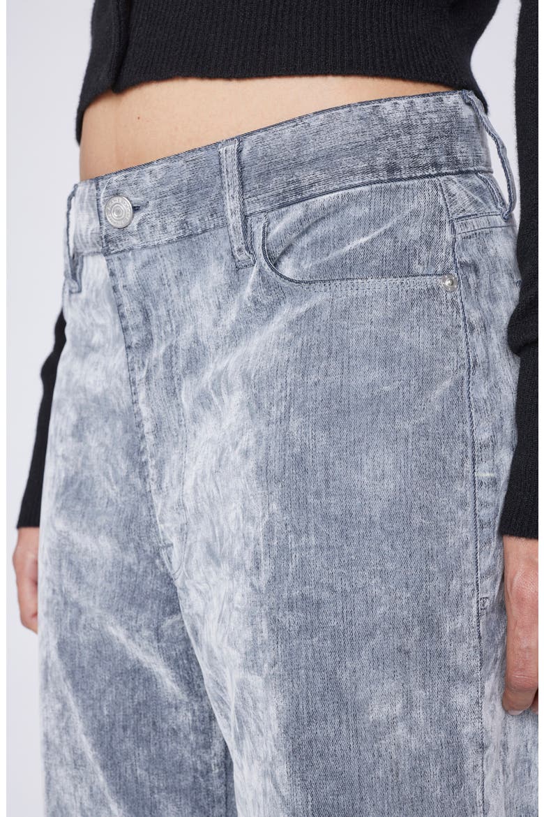 Le Baggy Palazzo Wide Leg Jeans, Alternate, color, GRAY FLOCK