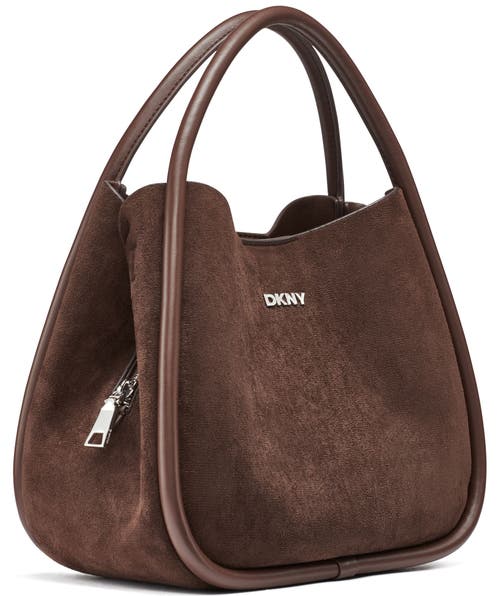Dkny Capri Large Hobo In Brown