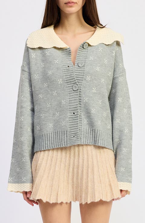 Georgia Contrast Collar Cardigan