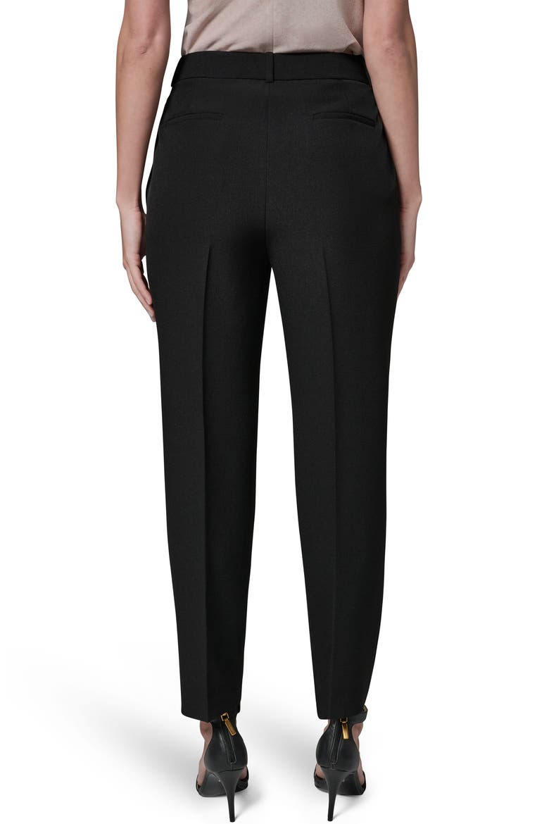 Flat Front Slim Fit Pants, Alternate, color, BLACK