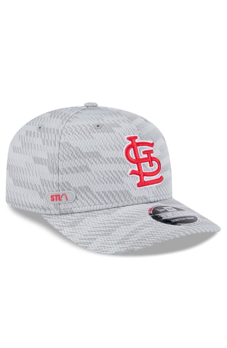 New Era Men's New Era Gray St. Louis Cardinals 2025 MLB Clubhouse 9SEVENTY Stretch-Snap Hat, Main, color, 