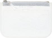 Comme des Garçons Small Snakeskin Embossed Transparent Zip Pouch