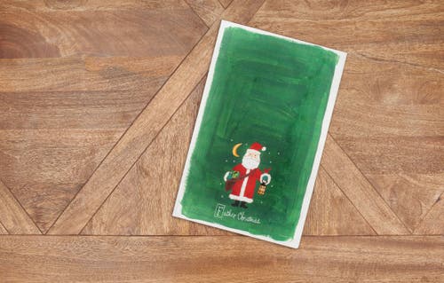 C & F Home C&f Home Father Christmas Alphabet Printed Kitchen Towel In Green