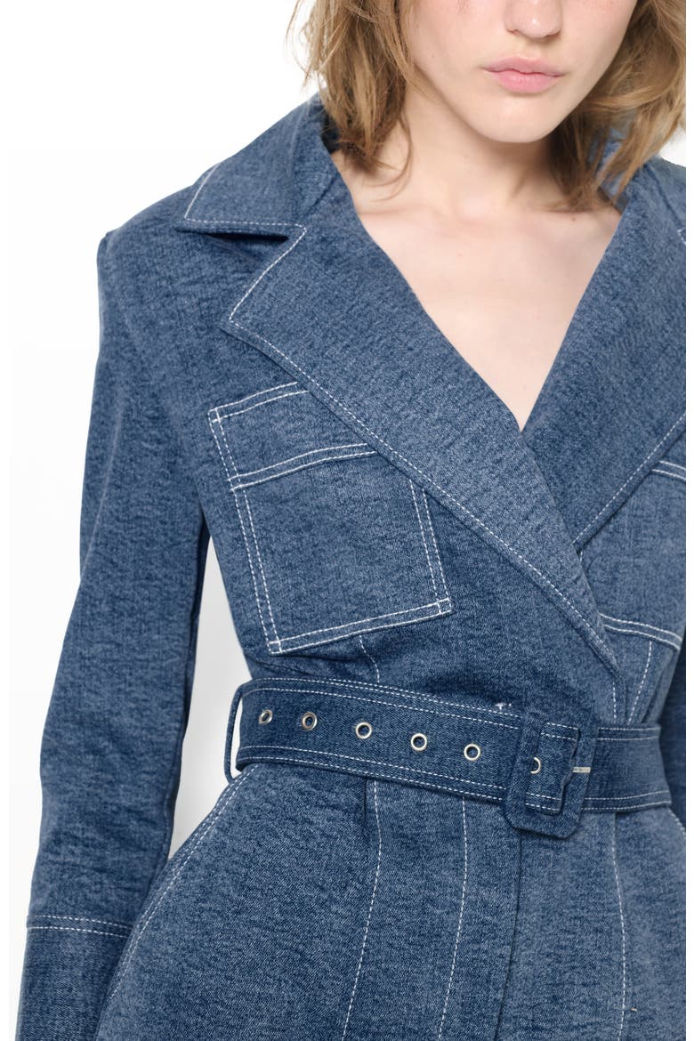 Gianna Dress, Alternate, color, Med Wash Denim