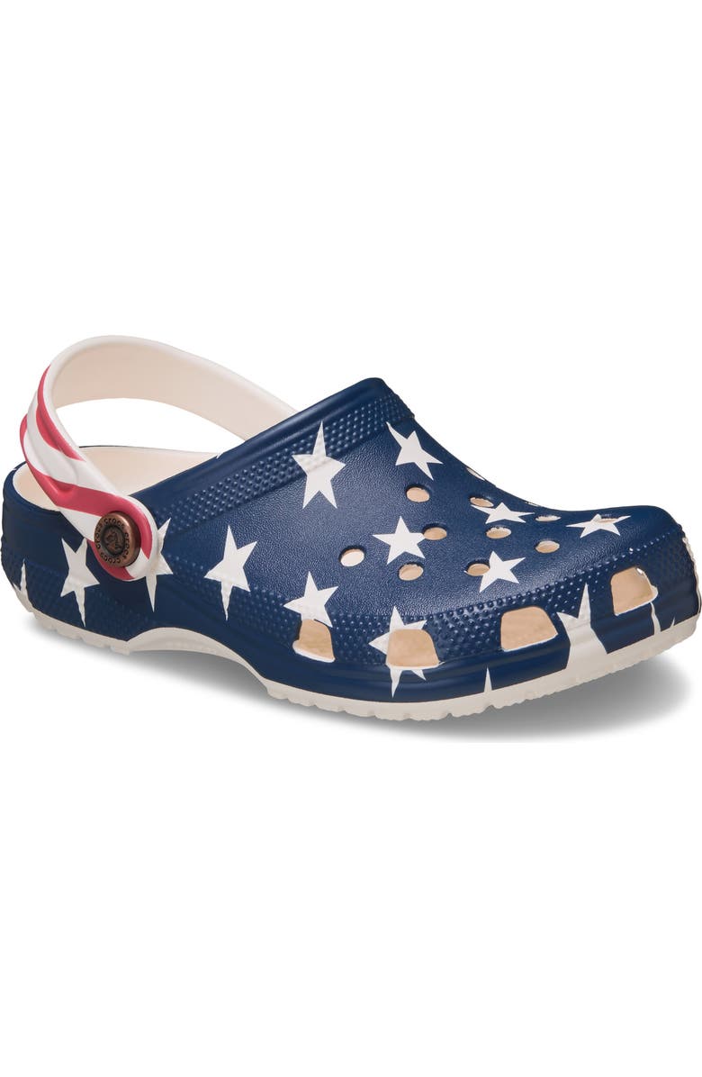 CROCS Kids' Classic American Flag Clog, Main, color,
