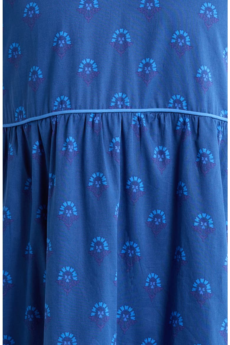Briza Medallion Renley Tiered Maxi Dress, Alternate, color, TEAL-BLUE