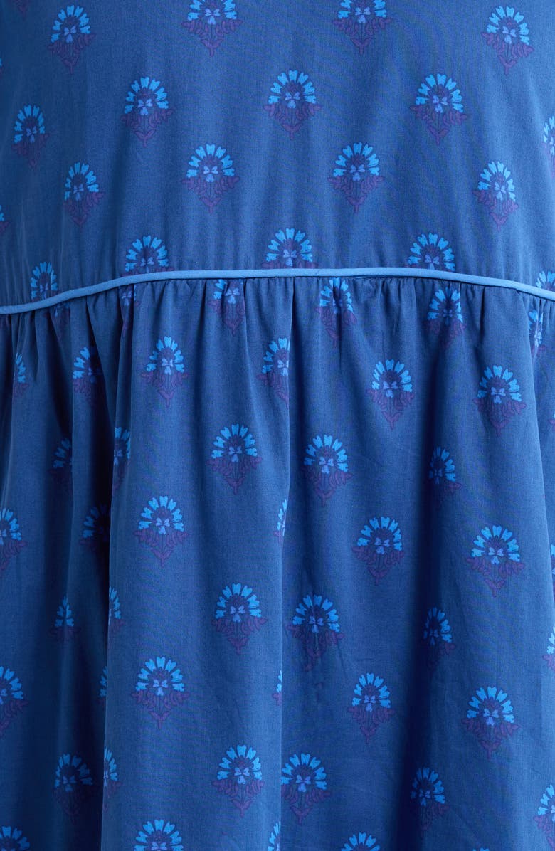 SUGARLIPS Briza Medallion Renley Tiered Maxi Dress, Alternate, color, Teal-Blue