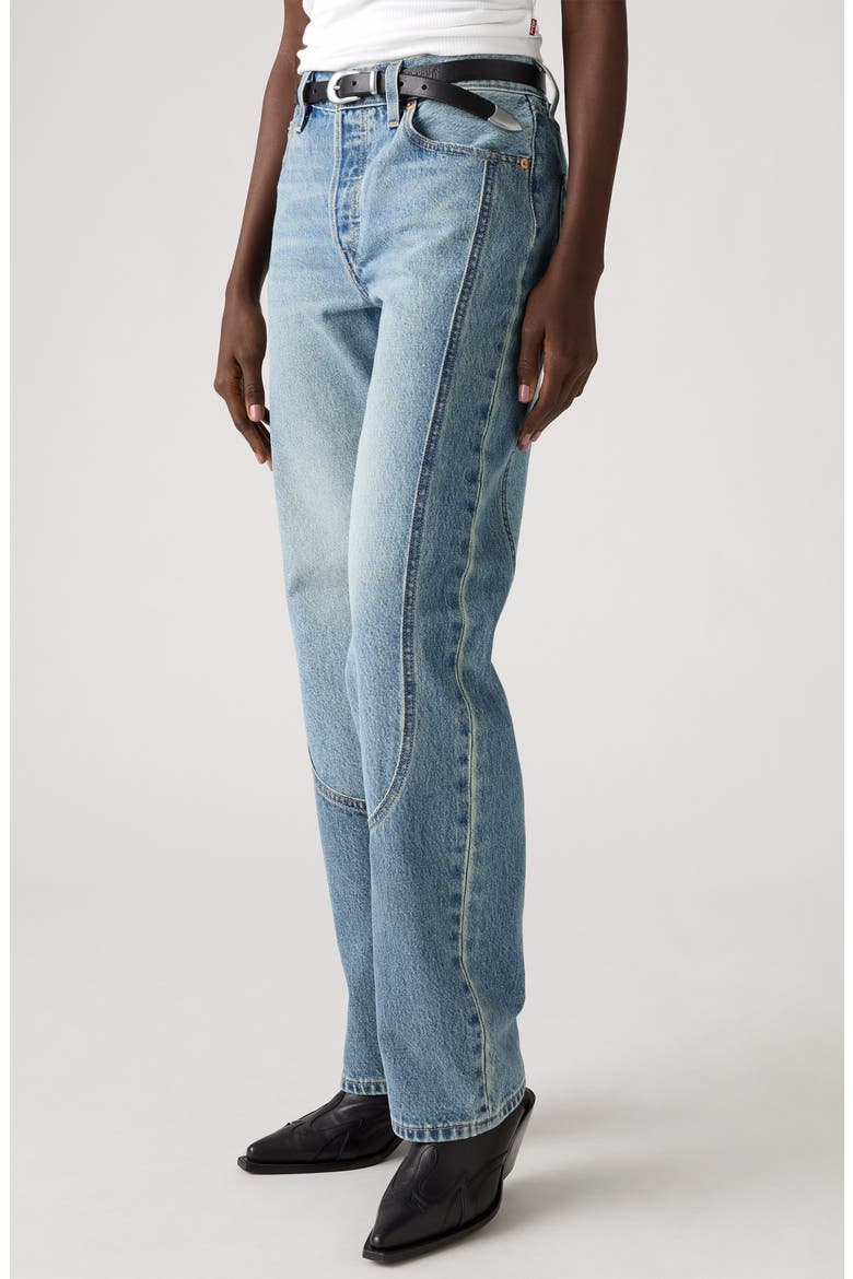 501® '90s Western Chaps High Waist Jeans, Alternate, color, FREE RANGE