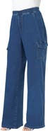 Roaman's Wide Leg Cargo Knit Jean