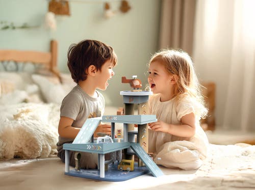 Speedy Monkey Garage Playset In Multi