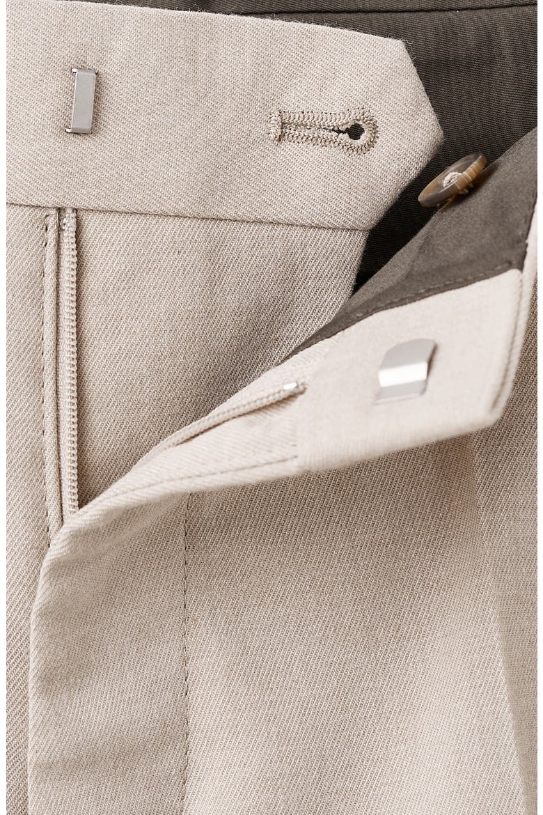 Regular Fit Pleated Pants, Alternate, color, BEIGE