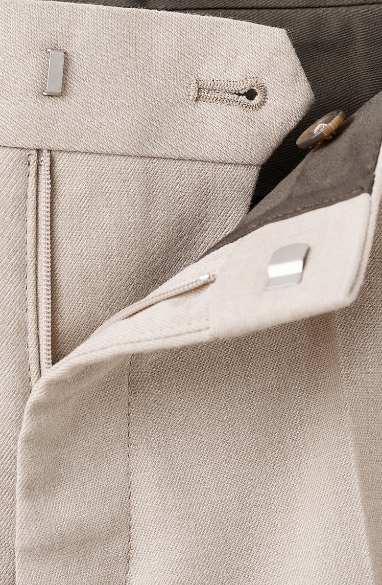 MANGO Regular Fit Pleated Pants, Alternate, color, Beige