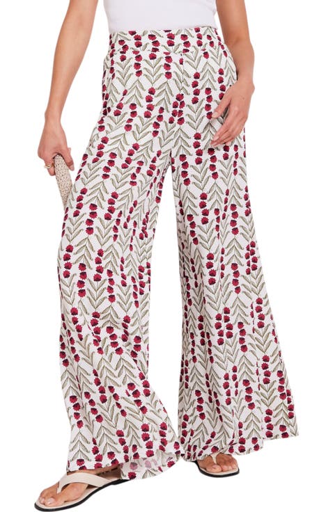 Print Wide Leg Trouser