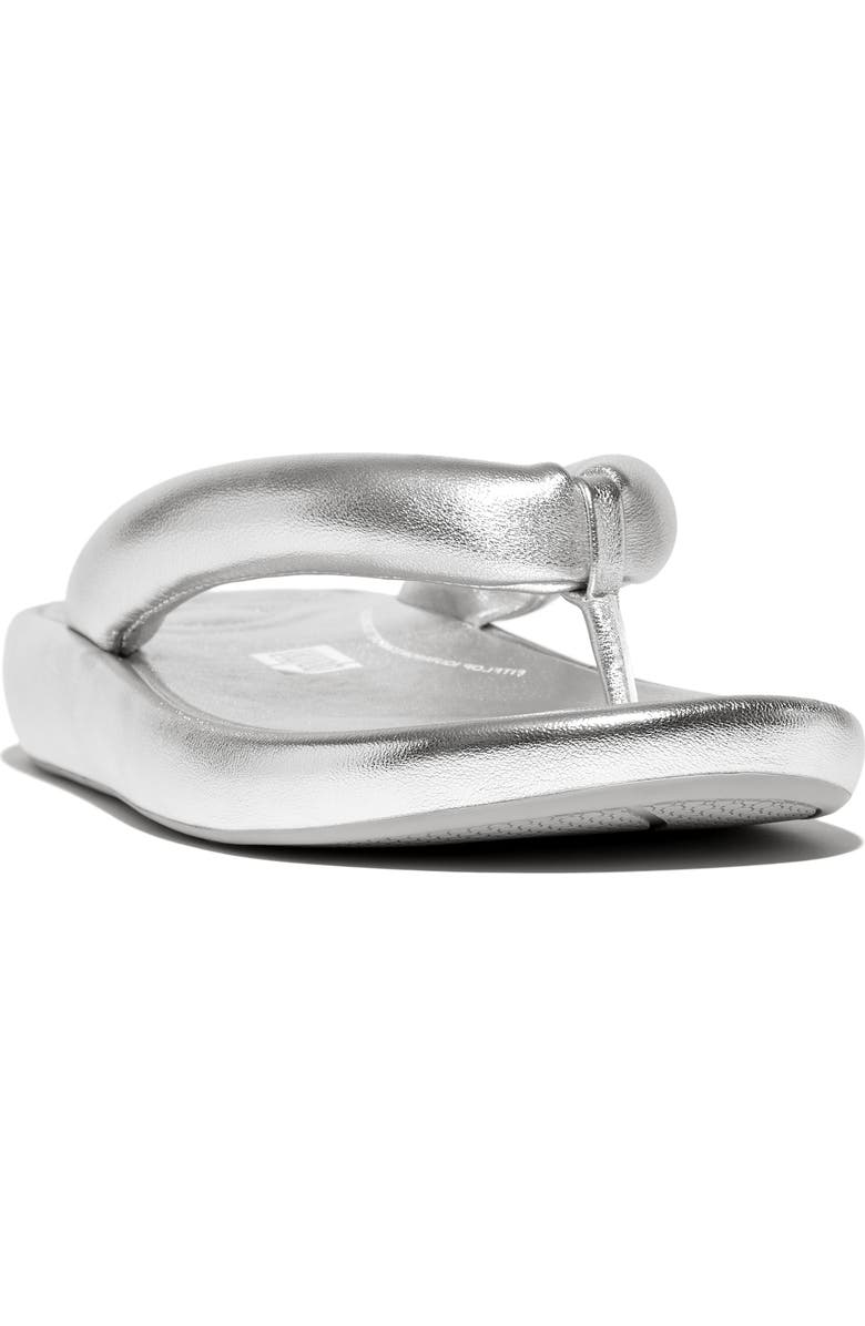 FitFlop iQushion D-Luxe Flip Flop, Main, color, Silver