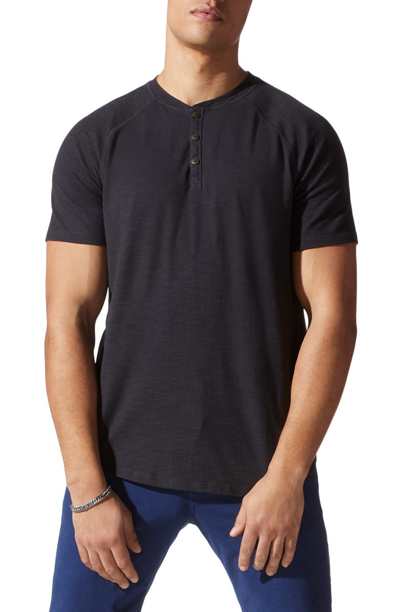 Good Man Brand Legend Short Sleeve Slubbed Henley, Main, color,