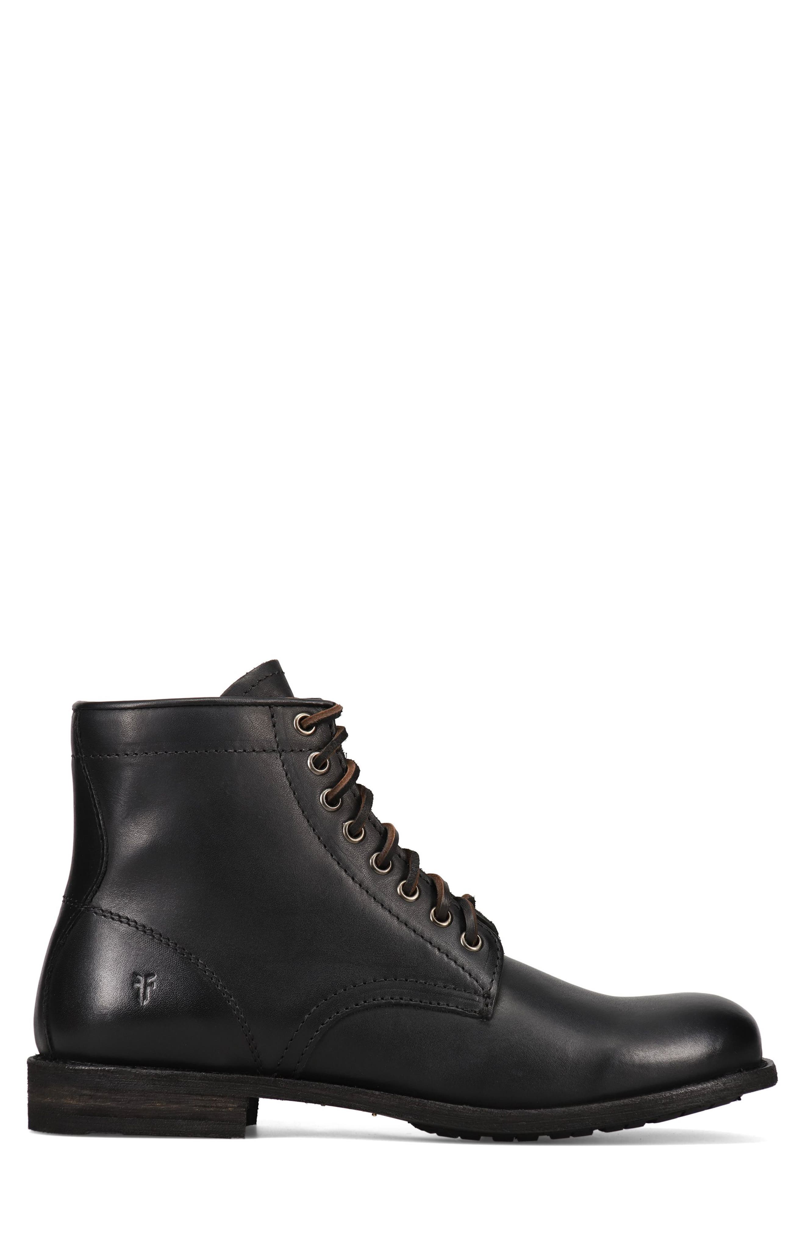 Frye Tyler Flex Lace-Up Boot, Alternate, color, Black