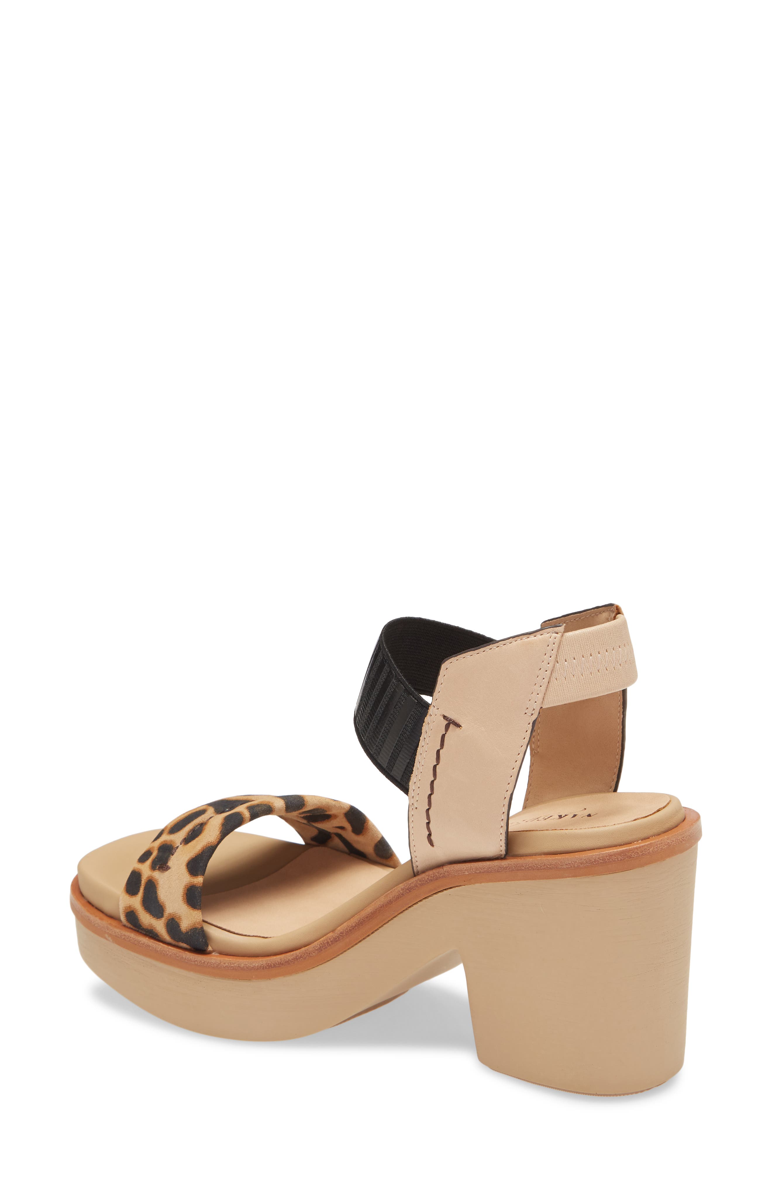 Basalt Platform Sandal, Alternate, color, LEOPARD PRINT LEATHER